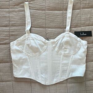 Lulu's White Corset Top